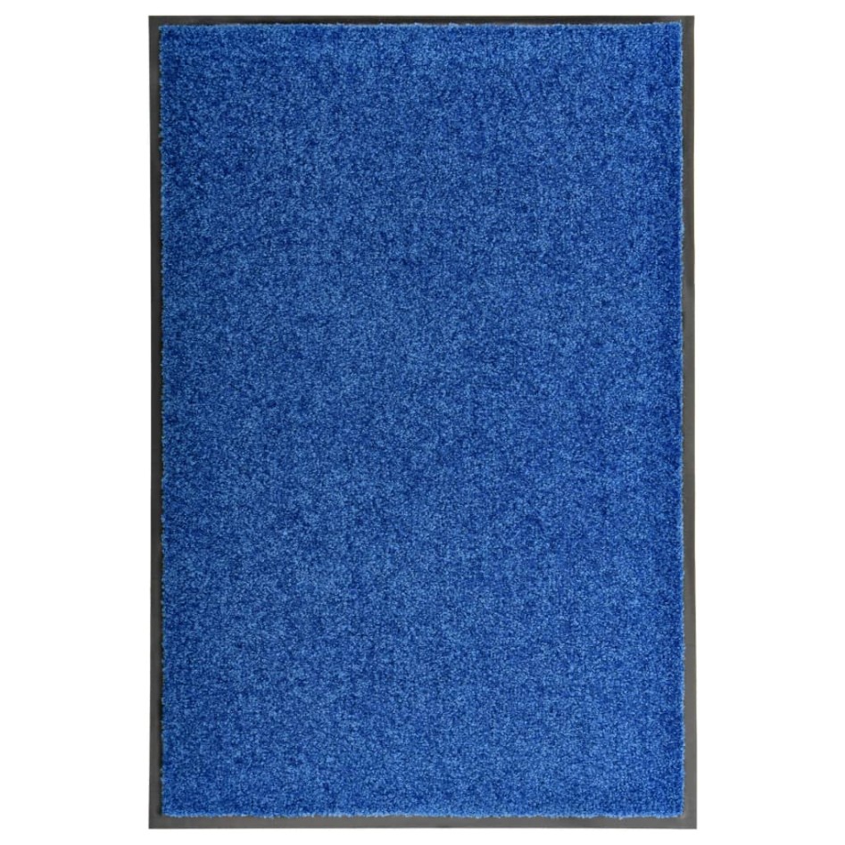 Felpudo lavable azul 60x90