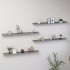 Estantes de pared 4 unidades gris 100x9x3