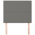 Cabeceros 2 unidades de tela gris oscuro 90x5x78/88