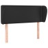 Cabecero de cuero sintético negro 103x23x78/88