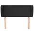 Cabecero de cuero sintético negro 103x23x78/88