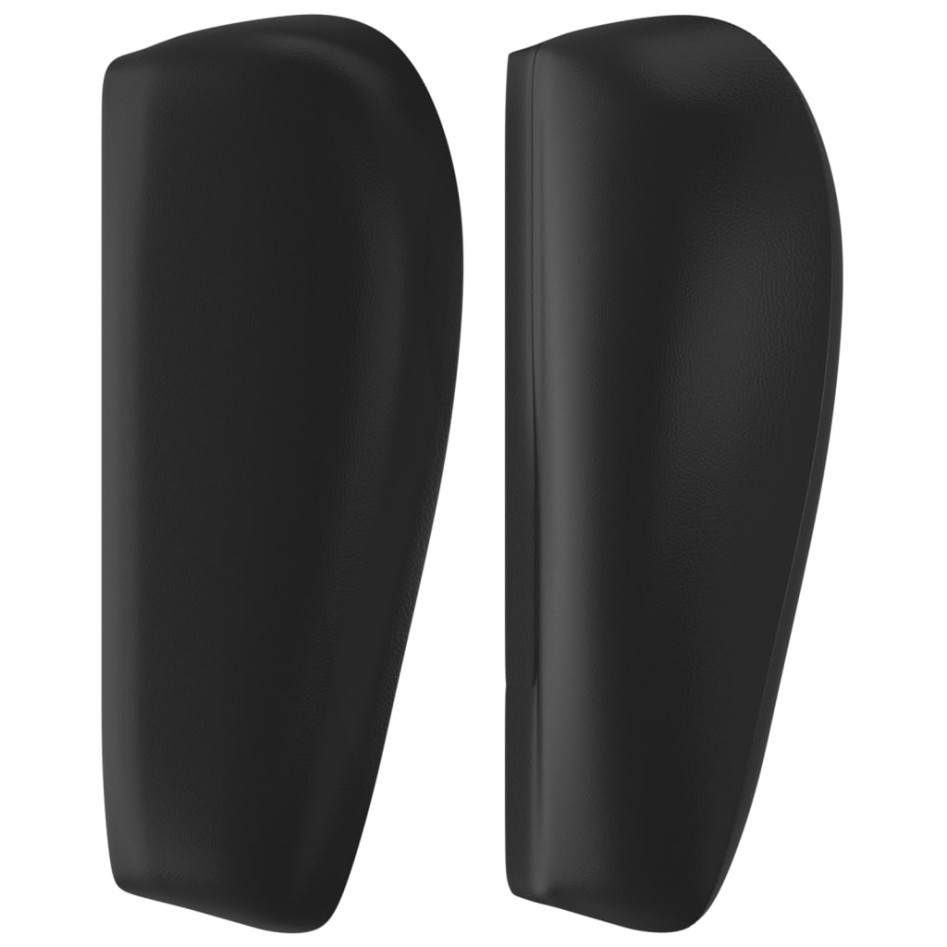 Cabecero de cuero sintético negro 83x23x78/88