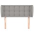 Cabecero de tela gris claro 83x23x78/88