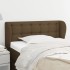 Cabecero de tela gris oscuro 103x23x78/88