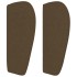 Cabecero de tela gris oscuro 103x23x78/88