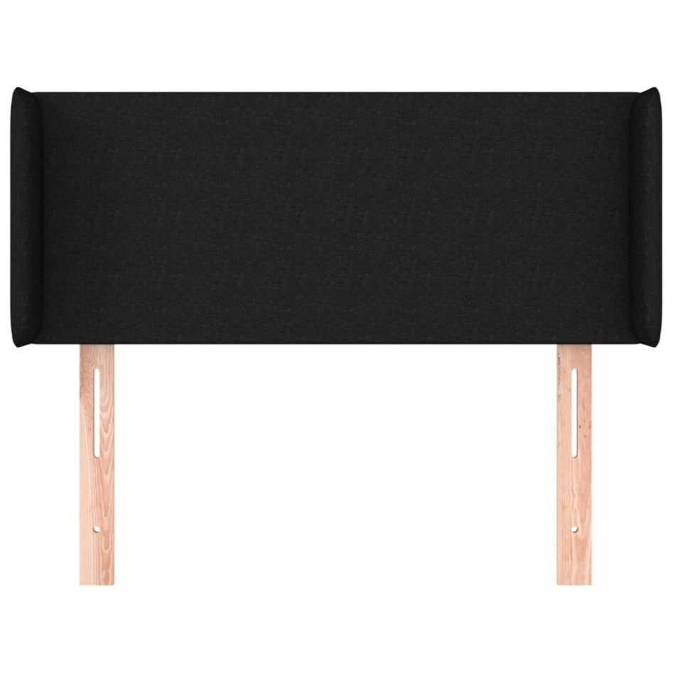 Cabecero de tela negro 103x16x78/88