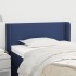 Cabecero de tela azul 83x16x78/88