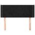 Cabecero de terciopelo negro 83x16x78/88