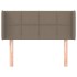Cabecero de tela gris taupe 83x16x78/88