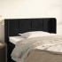 Cabecero de terciopelo negro 83x16x78/88
