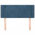 Cabecero de terciopelo azul oscuro 83x16x78/88