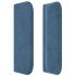 Cabecero de terciopelo azul oscuro 83x16x78/88