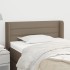 Cabecero de tela gris taupe 93x16x78/88