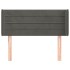 Cabecero de terciopelo gris oscuro 93x16x78/88