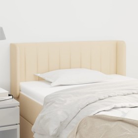 Cabecero de tela color crema 83x16x78/88