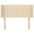 Cabecero de tela color crema 83x16x78/88