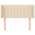 Cabecero de tela color crema 93x16x78/88