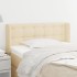 Cabecero de tela color crema 83x16x78/88