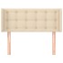 Cabecero de tela color crema 83x16x78/88