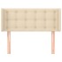 Cabecero de tela color crema 103x16x78/88
