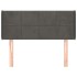 Cabecero de terciopelo gris oscuro 83x16x78/88