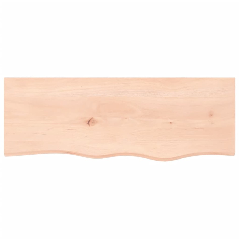 Encimera de baño madera maciza sin tratar 80x30x(2-4)