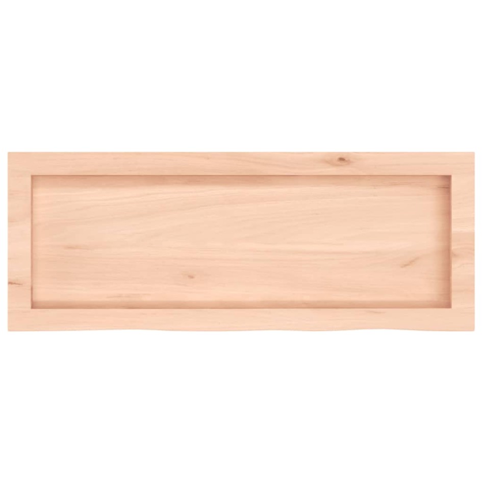 Encimera de baño madera maciza sin tratar 80x30x(2-4)