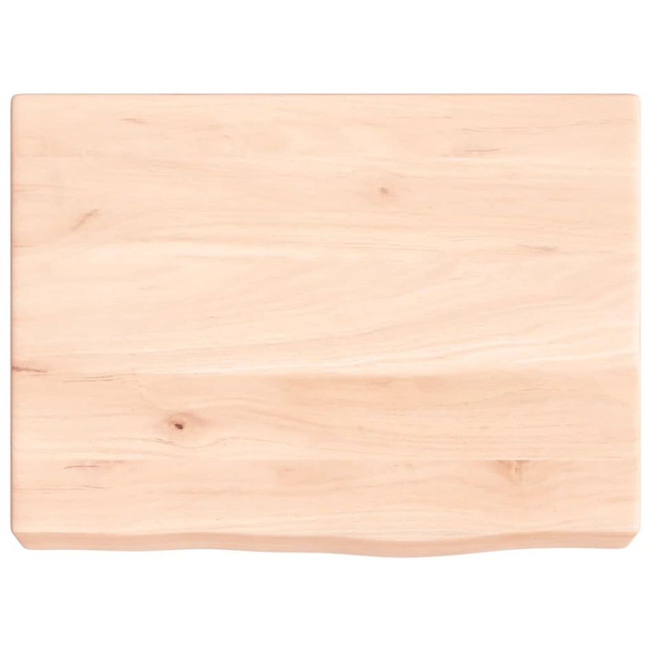 Encimera de baño madera maciza sin tratar 40x30x(2-6)