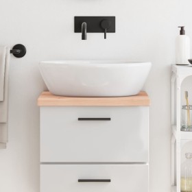 Encimera de baño madera maciza sin tratar 40x40x(2-4)