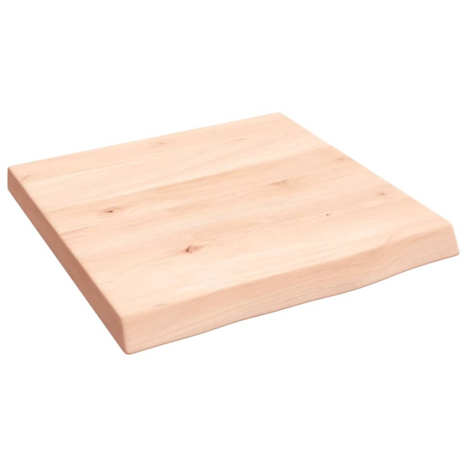 Encimera de baño madera maciza sin tratar 40x40x(2-4)