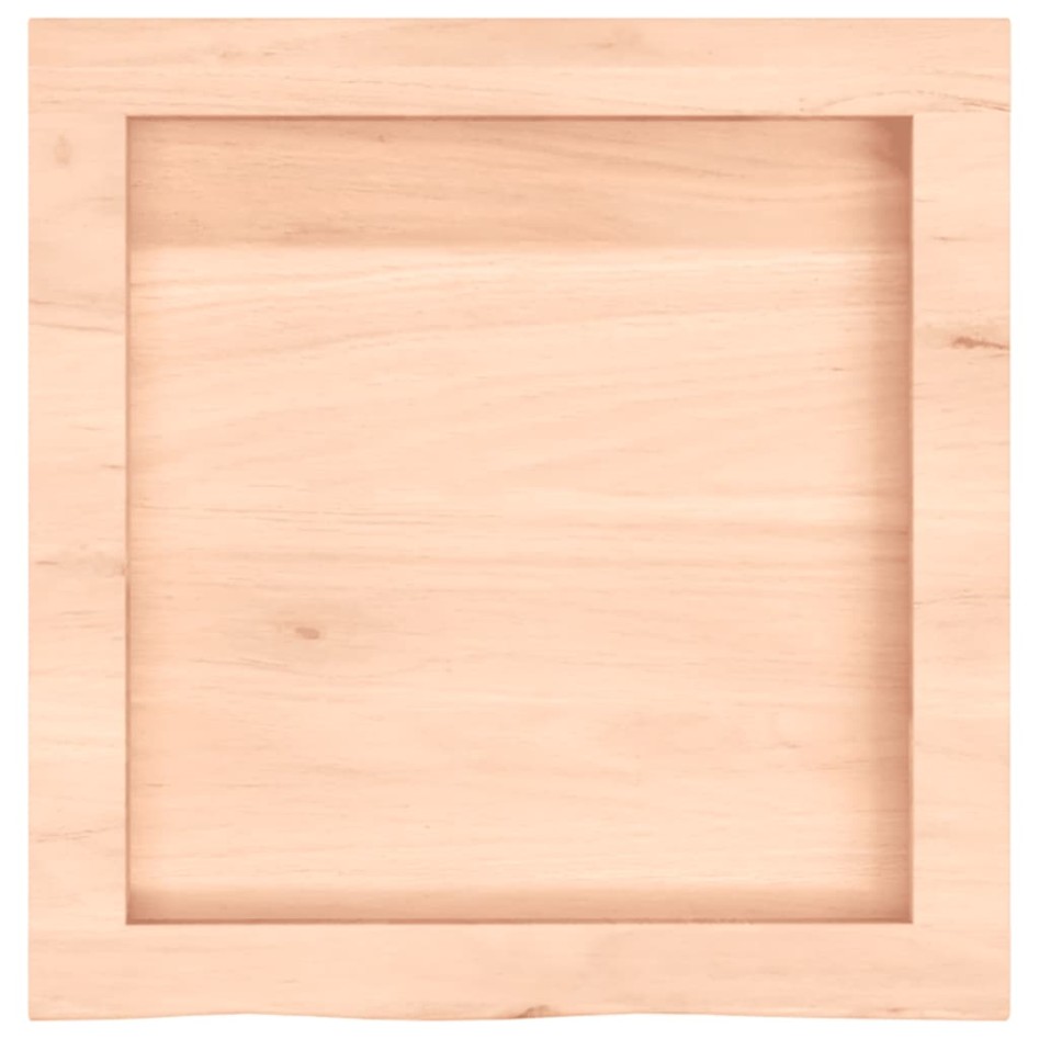 Encimera de baño madera maciza sin tratar 40x40x(2-4)