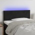 Cabecero con LED de terciopelo negro 80x5x78/88
