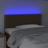 Cabecero con LED de tela marrón oscuro 90x5x78/88