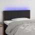 Cabecero con LED de terciopelo negro 80x5x78/88
