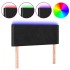 Cabecero con LED de terciopelo negro 80x5x78/88