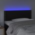 Cabecero con luces LED cuero sintético negro 80x5x78/88
