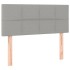 Cabecero con LED de tela gris claro 100x5x78/88