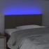 Cabecero con LED de tela gris taupe 80x5x78/88