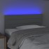 Cabecero con luces LED de tela gris claro 80x5x78/88