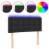 Cabecero con LED cuero sintético negro 100x5x78/88