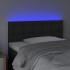 Cabecero con LED cuero sintético negro 100x5x78/88