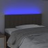 Cabecero con LED de tela gris taupe 90x5x78/88
