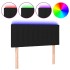 Cabecero con LED de tela negro 90x5x78/88