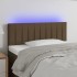 Cabecero con LED de tela marrón oscuro 100x5x78/88