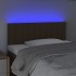 Cabecero con LED de tela marrón oscuro 100x5x78/88