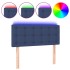 Cabecero con LED de tela azul 100x5x78/88