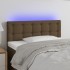 Cabecero con LED de tela marrón oscuro 80x5x78/88