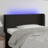 Cabecero con LED de tela negro 83x16x78/88