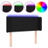 Cabecero con LED de tela negro 83x16x78/88