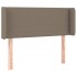Cabecero con LED de tela gris taupe 103x16x78/88